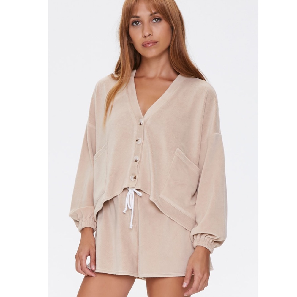 NWT FOREVER 21 teddy lounge set